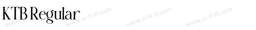 KTB Regular字体转换